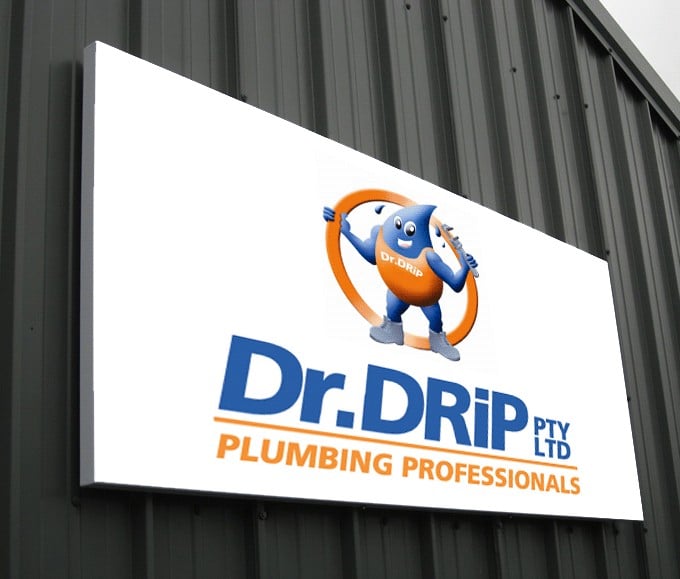 Aluminium Signage Dr Drip